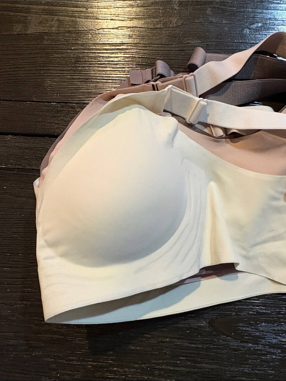 NEW Seamless Wireless Everyday Bra - Blush, Taupe & Cream - Picture 6 of 8